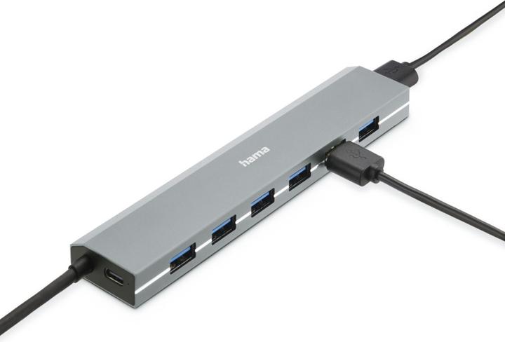 Actual product image Hama 7 Port USB-Hub (USB-C, 7 Ports)