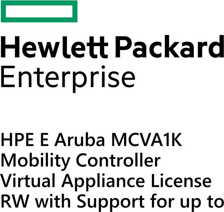 Produktbild HPE E Aruba MC-VA-1K Mobility Controller, Virtual Appliance License, RW, with Support for up to (24 Geräte)