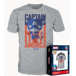 Funko MARVEL - Captain America - T-Shirt POP (XL) (XL)