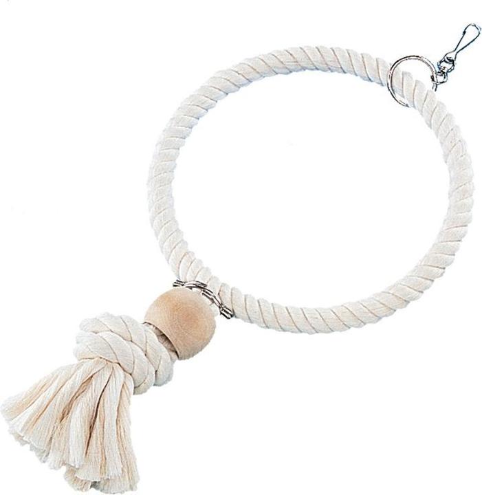 Immagine prodotto Nobby Gabbia giocattolo, anello di cotone con blocco di legno