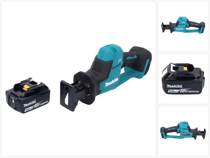 Immagine prodotto Makita DJR 189 T1 Batteria Seghetto alternativo 18 V Brushless + 1x Batteria 5,0 Ah - senza caricabatterie