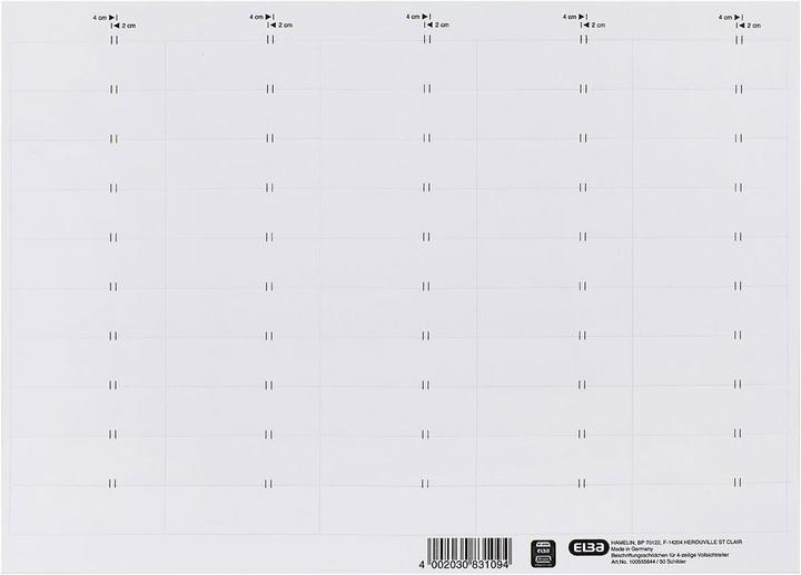 Actual product image Elba Label 83582