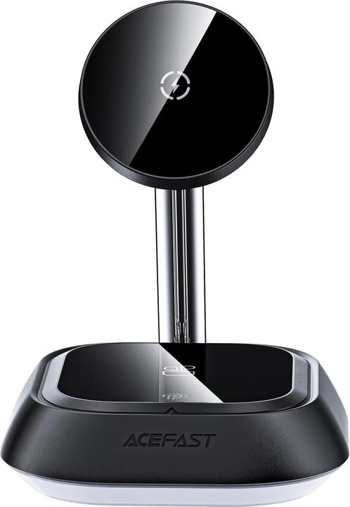 Image du produit Acefast Station de charge inductive 3en1 E16 15W pour téléphone/écouteurs/montre - noir (15 W)
