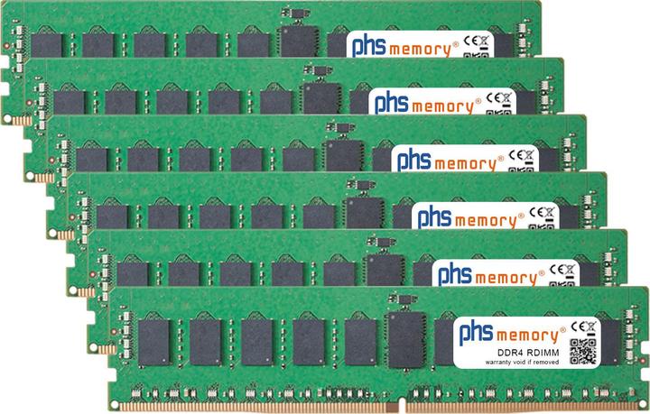 Actual product image PHS-memory RAM suitable for Apple MacPro7.1 (24-core + 28-core CPU) (Apple MacPro7.1 (24-core + 28-core CPU), 6 x 16 GB)