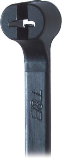 Actual product image ABB Cable tie TY-Rap 223 x 7mm, Polyamide 6.6, 540N, Black (Plastic cable ties, 223 mm, 50 pcs.)