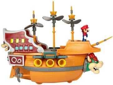 Actual product image Jakks Pacific Super Mario 2.5 Inch Deluxe Bowser"s Ship Playset