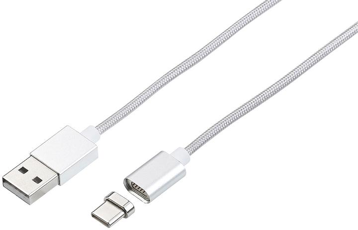 Actual product image Callstel USB Charge & Data Cable with Magnetic USB-C Connector (1 m, USB 2.0, 18 W)