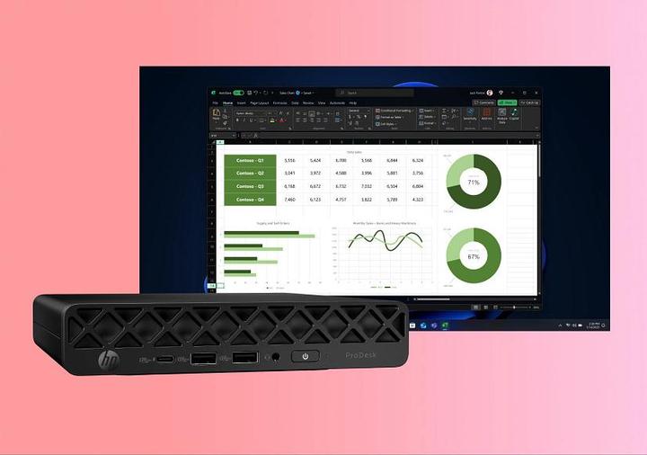 Actual product image HP PRODESK 4 MINI G1I I5-225T (Intel Core Ultra 5 225, 16 GB, 512 GB)