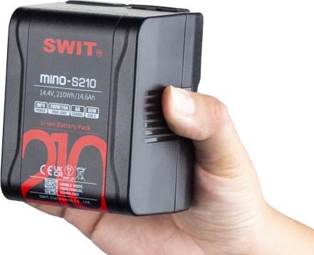 Actual product image Swit Mino-S210 | USB-C, tiny size with 210Wh pocket mini battery, USB-A/USB-C/D-tap, V-Mount, also i (Rechargeable battery)