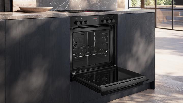 Produktbild Siemens iQ300, Einbau-Herd, 60 x 60 cm, Deep black inox, HE213ABB4