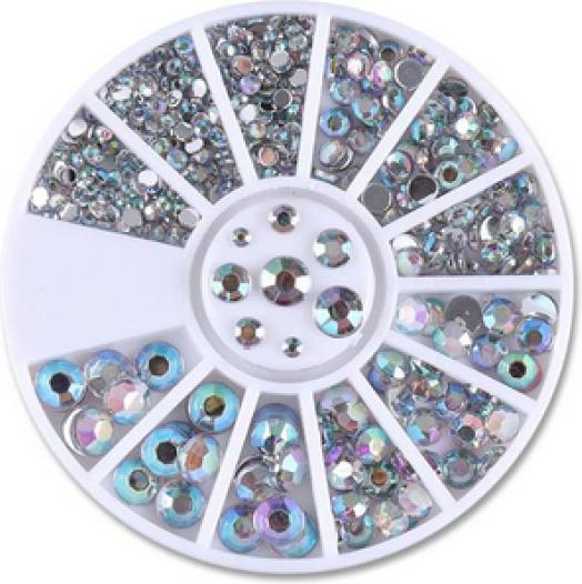 Actual product image Nagellack24 Rhinestones silver (Nail enamel remover, Silver)