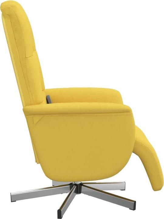 Actual product image VidaXL Massage chair with footrest Light yellow fabric, colour