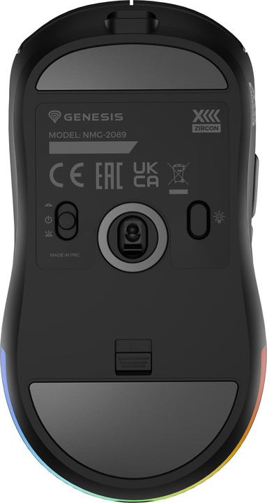 Immagine prodotto Genesis Mysz Mysz Dla Graczy Zircon Xiii Custom Bezprzewodowa 26000dpi Czarna Gamingowa (Cablato)