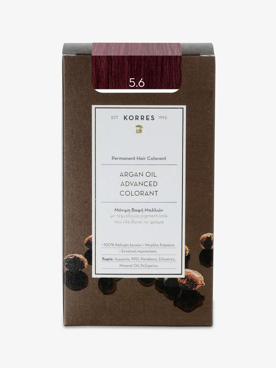 Image du produit Korres Colorant pour cheveux à l'huile d'argan (5.6 Rouge brun clair)