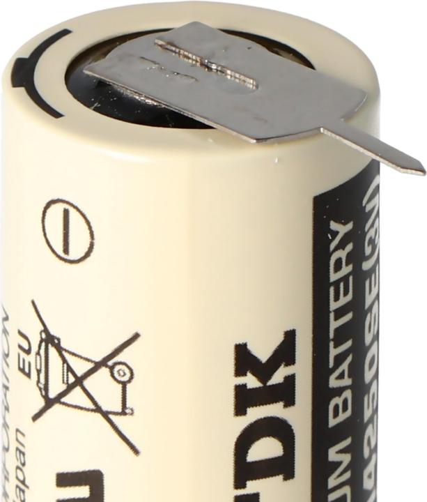 Actual product image FDK Sanyo Lithium Batterie CR14250 SE 1/2AA, IEC CR14250, 3er Print, 7,6mm Rastermass (3 pcs., 1/2 AA, 850 mAh)