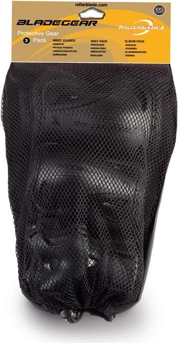 Immagine prodotto Rollerblade Blade Gear Jr 3 Pack (XS, Protezioni per i polsi, Ginocchiera, Protettori gomito)