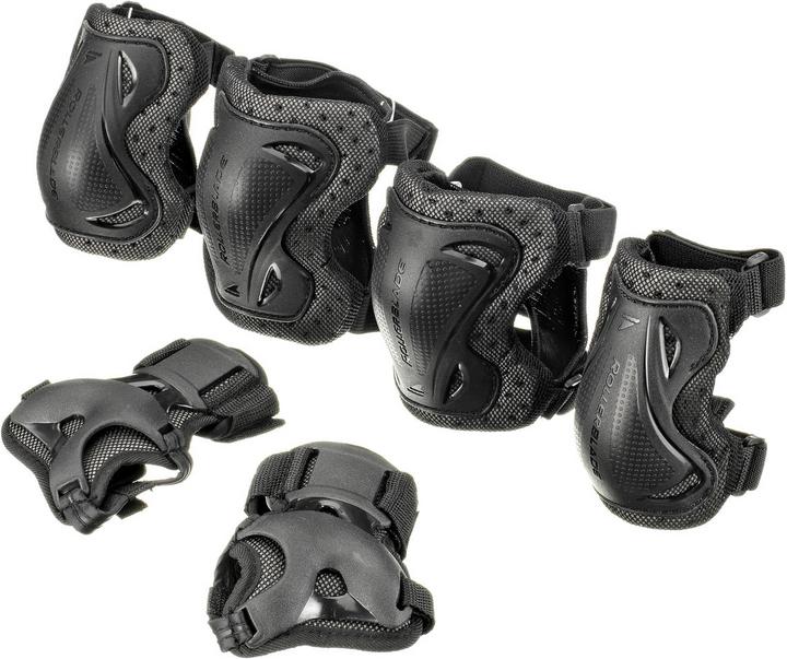 Immagine prodotto Rollerblade Blade Gear Jr 3 Pack (XS, Protezioni per i polsi, Ginocchiera, Protettori gomito)