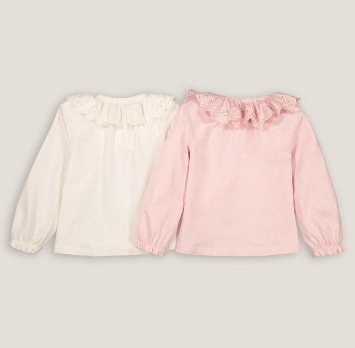 Produktbild La Redoute Collections 2er-Pack Shirts Signature mit Volantkragen (80)