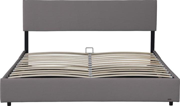 Produktbild Corium Polsterbett Juva mit Matratze und Bettkasten 180x200 cm Grau (180 x 200 cm)