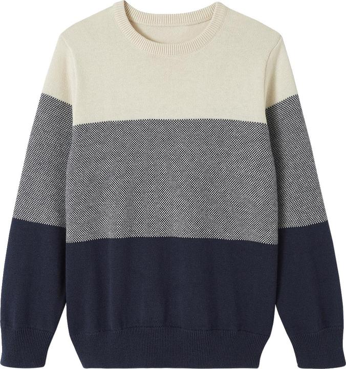 Produktbild Vertbaudet Jungen Pullover mit Colorblock-Streifen Oeko-Tex (86)