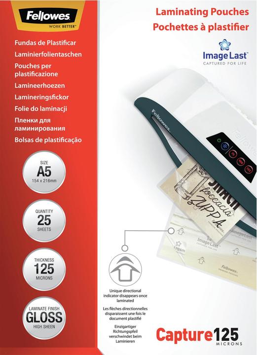 Produktbild Fellowes Capture 125 (A5, 25 Stück, 125 µm)