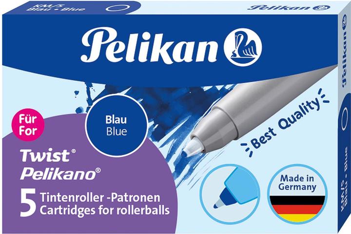 Produktbild Pelikan Tintenrollerpatronen Grand Prix (Füllertinte, Blau, 0.40 mm)
