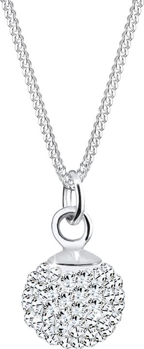 Elli Halskette Kugel Kristalle 925 Sterling Silber (Glaskristall, Ferido, 925er Sterling Silber, 45 cm)