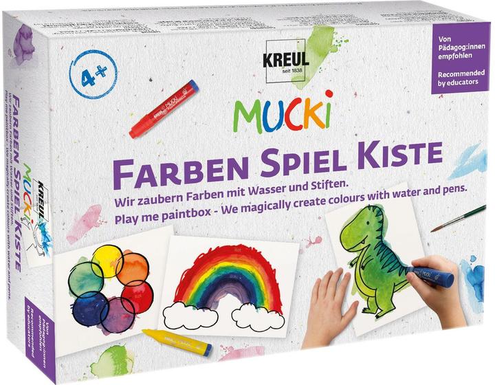 Produktbild Mucki Farben Spiel Kiste Wir zaubern Farben mit Wasser und Stiften (Blau, Rot, Gelb, Mehrfarbig)
