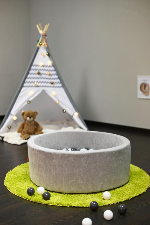 Image du produit Knorrtoys Bällebad soft - "Grey" - 300 balls grey/creme (ca. 6cm Durchmesser)