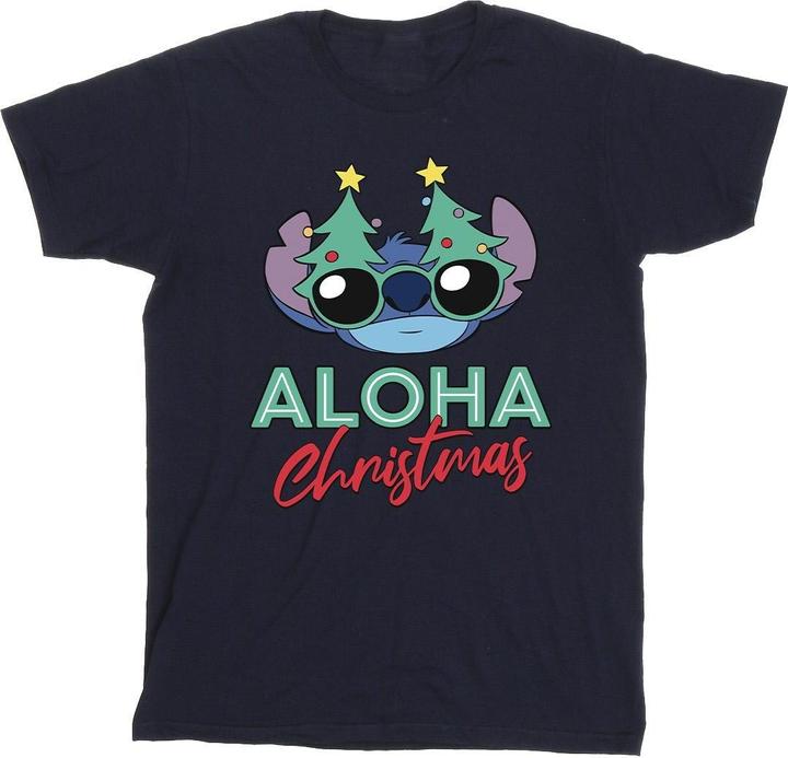 Immagine prodotto Disney Lilo And Stitch Christmas Tree Shades Maglietta Uomo (XXL)