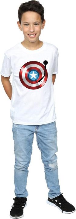 Immagine prodotto Captain America Turntable Maglietta Ragazzi (140, 146)