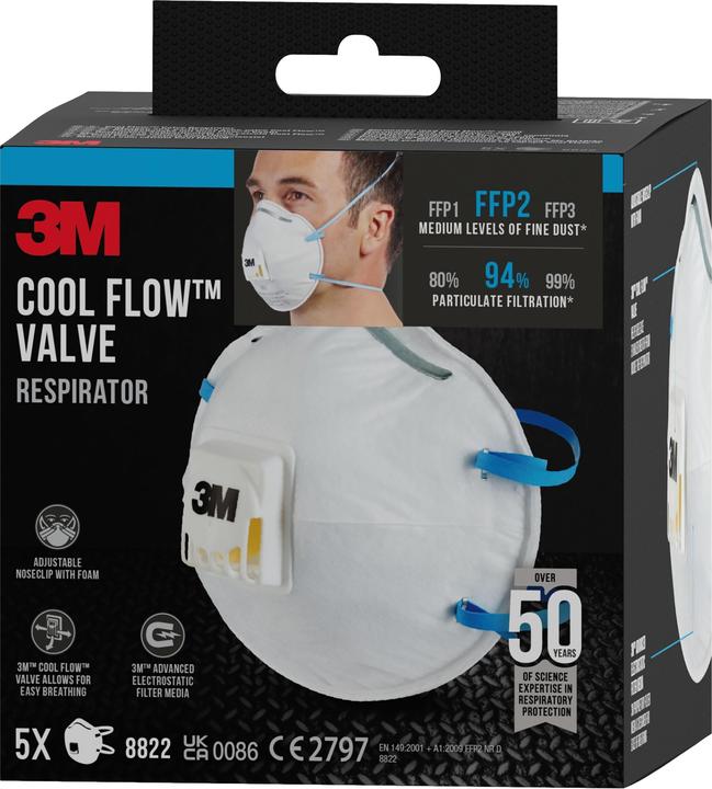 Immagine prodotto 3M Maschera antiparticolato 8822 PRO5 (FFP2, 5 x)