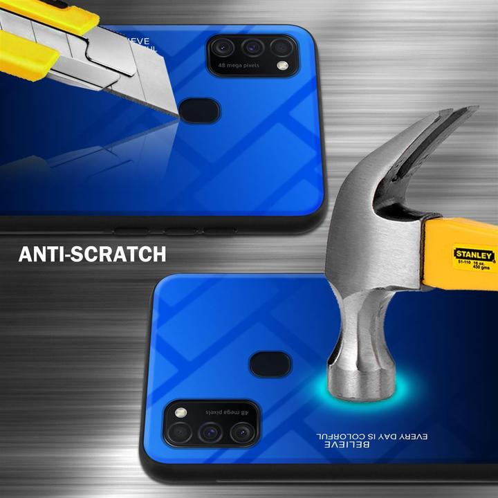 Produktbild Cadorabo TPU 2 Farben Glas Cover (Samsung Galaxy M30s, Samsung Galaxy M21)