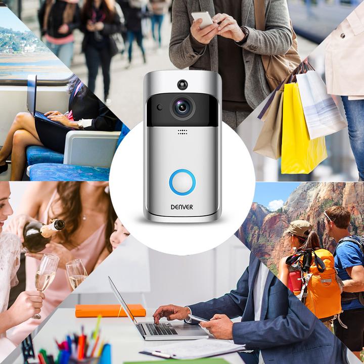 Produktbild Denver Türsprechanlage VDB-110 inkl. Innenraum-Alarm (WLAN)