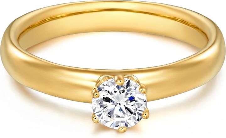 Trilani Damen Sterling Silber Zirkonia gelbgold - 4126