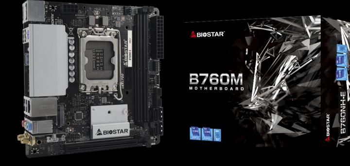 Image du produit Biostar B760NH-E (LGA 1700, Intel B760, Mini-ITX)