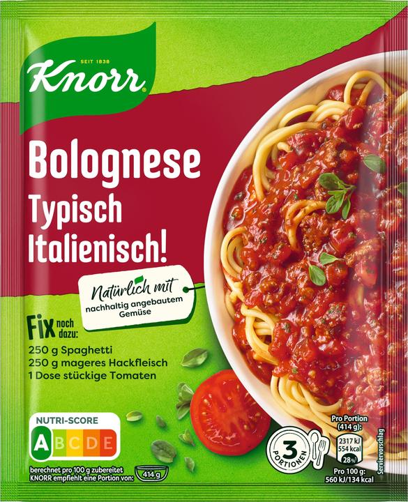 Produktbild Knorr Fix Bolognese typisch italienisch (42 g)