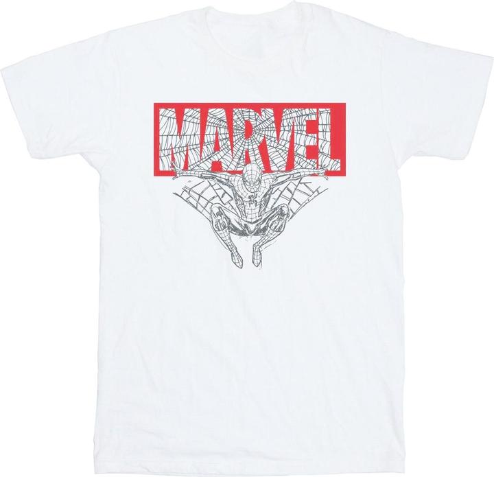 Actual product image Boys Spider Man Logo Red T-Shirt (104)