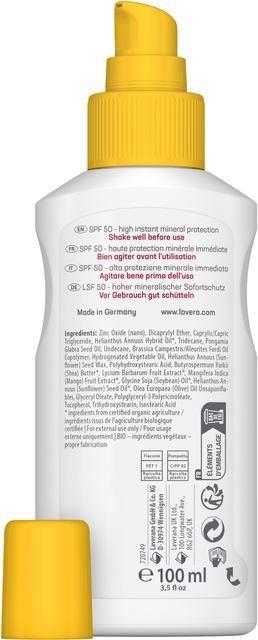 Immagine prodotto Lavera Sensitiv Kids (Crema solare, SPF 50, 100 ml, 500 g)