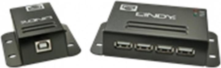 Actual product image Lindy USB 2.0 Cat.5 Extender 50m Power over RJ45 4 Port (USB-A, 4 Ports)