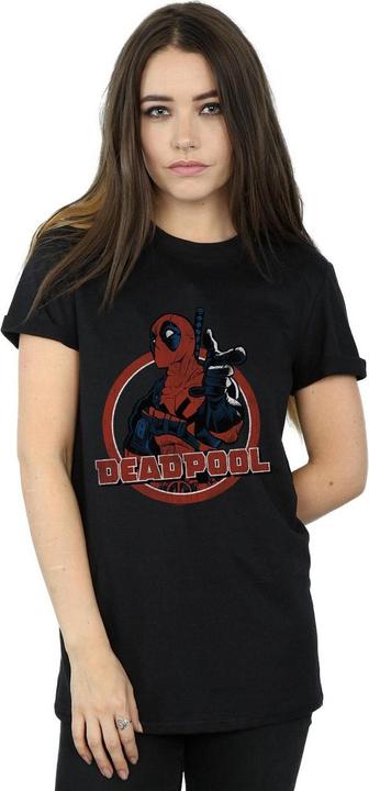 Immagine prodotto Deadpool Gun Finger Maglietta Ampia Donna (S)