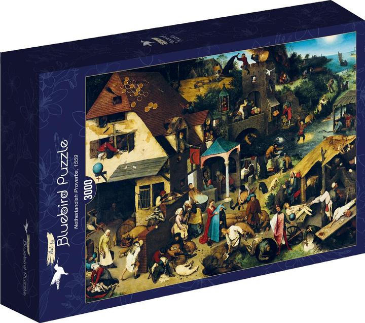 Immagine prodotto Bluebird Puzzle 3000 pezzi Pieter Bruegel il Vecchio - Proverbi olandesi (3000 pezzi)