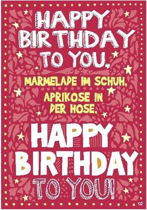Produktbild Depesche Musikkarte Happy Birthday to you, Marmelade im... (1 Stk.)