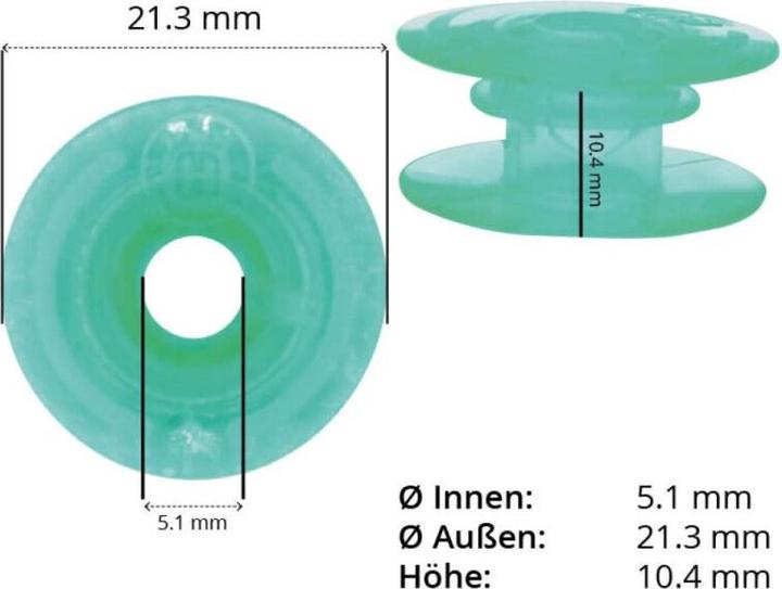 Actual product image Husqvarna Bobbins for Opal series (10 pcs.)