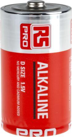 Immagine prodotto Rs Pro Batterie alcaline D LR20, 16Ah con terminali piatti (20 pz., D, 16000 mAh)