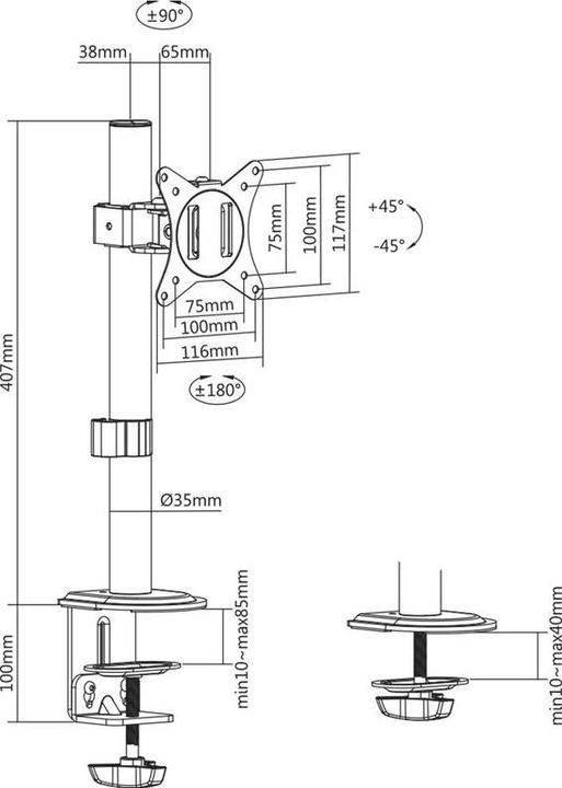 Produktbild Xantron ECO-F61 (Tisch, 32")