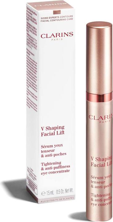 Immagine prodotto Clarins V Shaping Lift Facial Tightening e concentrato anti-borse per gli occhi (Siero, 15 ml, Giorno)
