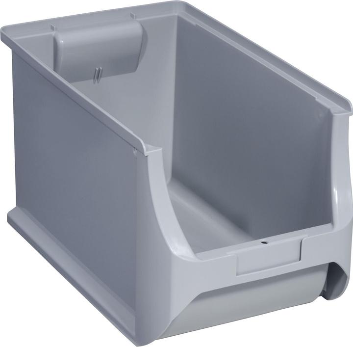Actual product image Allit Open-fronted storage box ProfiPlus Box 4H, made of PP, grey Size 4H, payload: 30 kg, load capacity: (9.80 l)