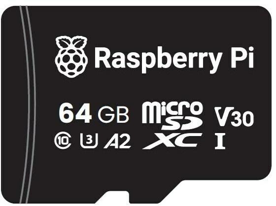 Image du produit Raspberry Pi NOOBS Micro SD(HC) Card - Official Class 10 / A2 (64GB)