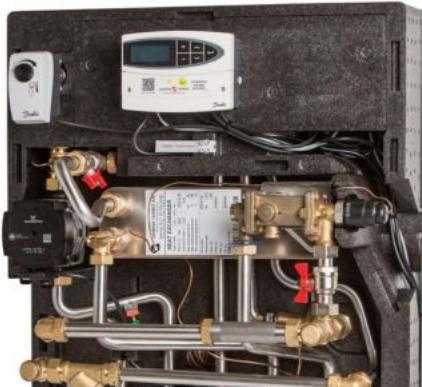 Gemina Termix Fjernvarmeunit VMTD-1 opbl Aalborg med ECL